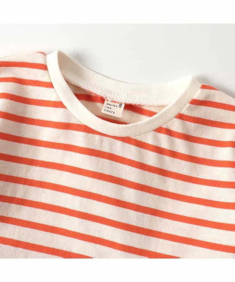 蝴蝶結條紋荷葉邊T恤