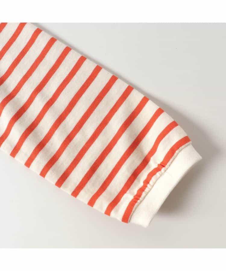 蝴蝶結條紋荷葉邊T恤