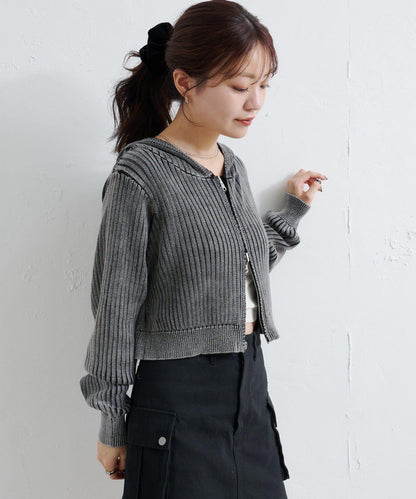 水洗雙面穿連帽衛衣