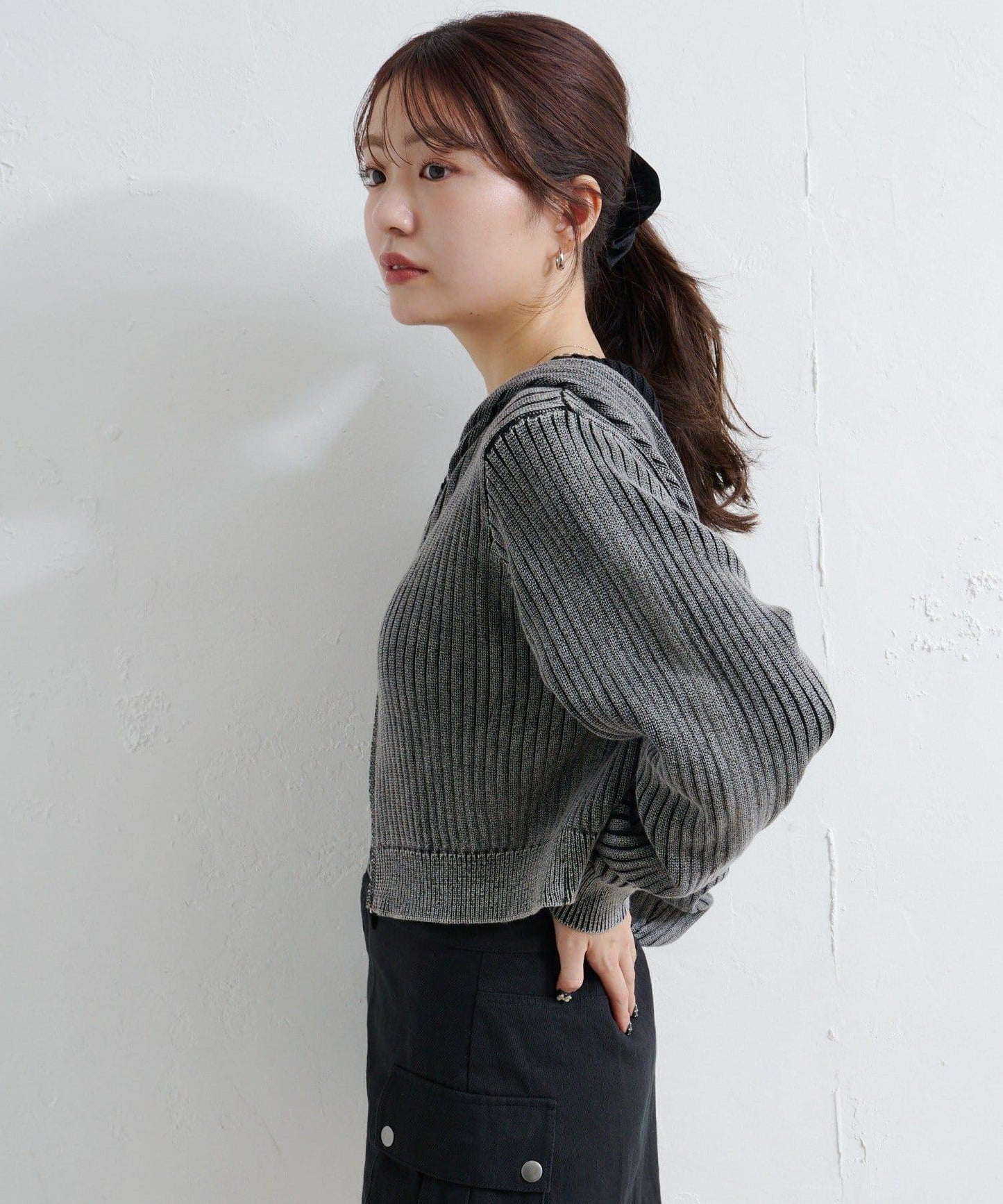 水洗雙面穿連帽衛衣