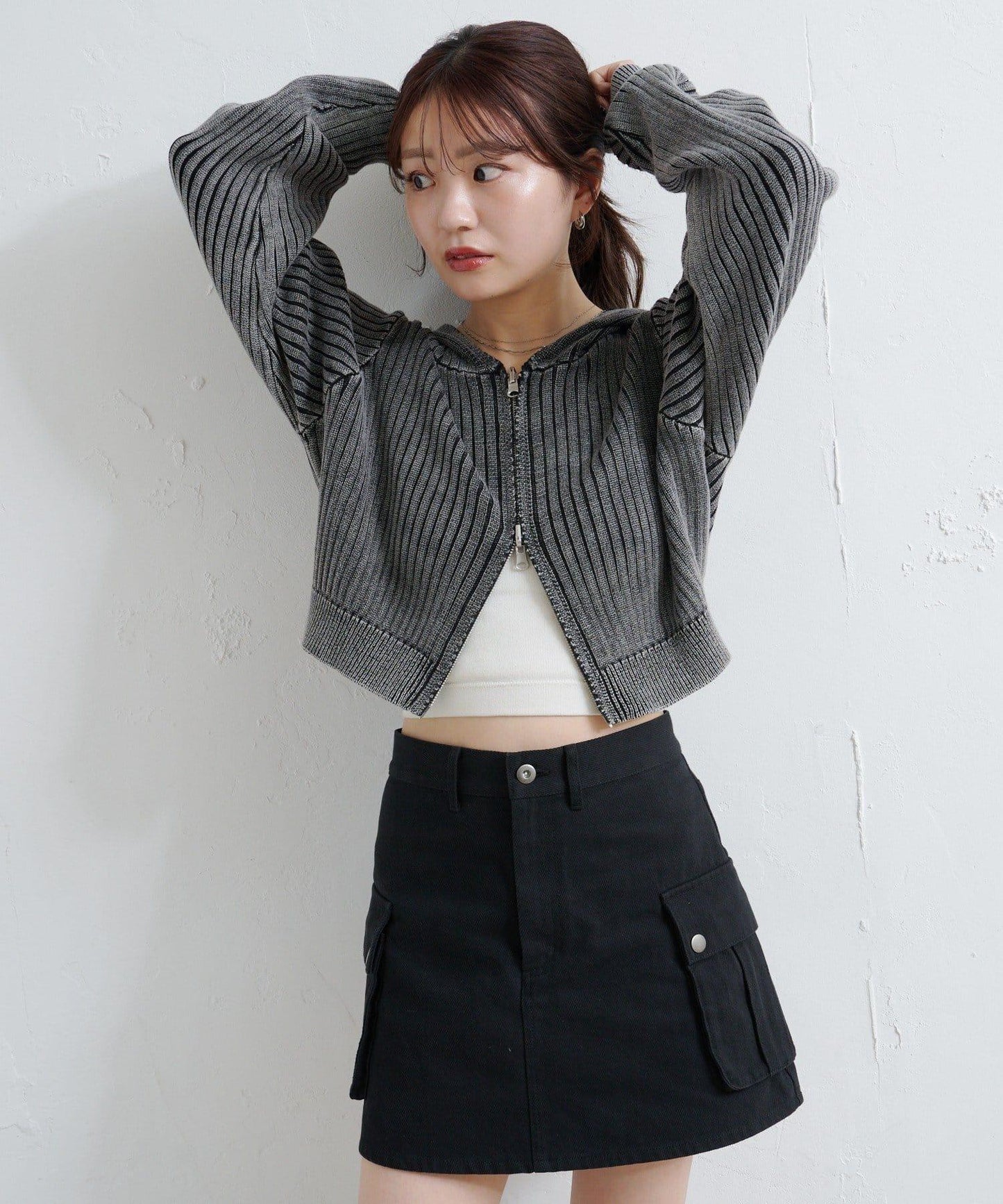 水洗雙面穿連帽衛衣