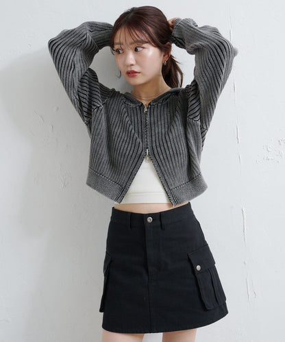 水洗雙面穿連帽衛衣