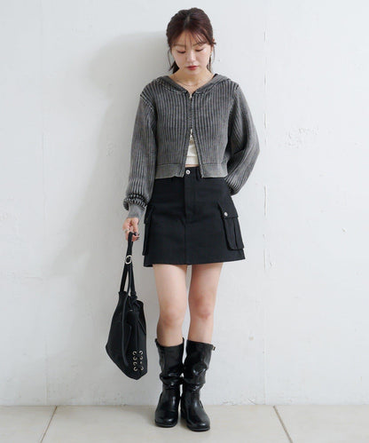 水洗雙面穿連帽衛衣