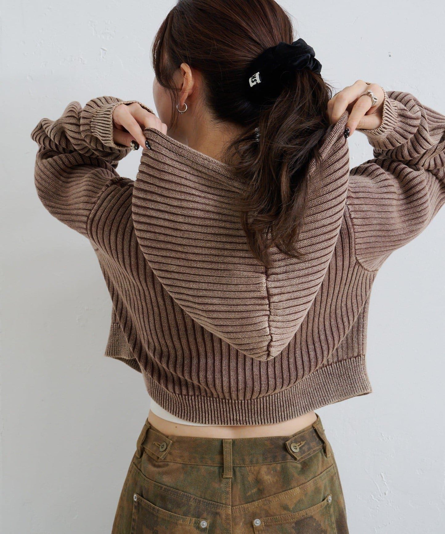 水洗雙面穿連帽衛衣