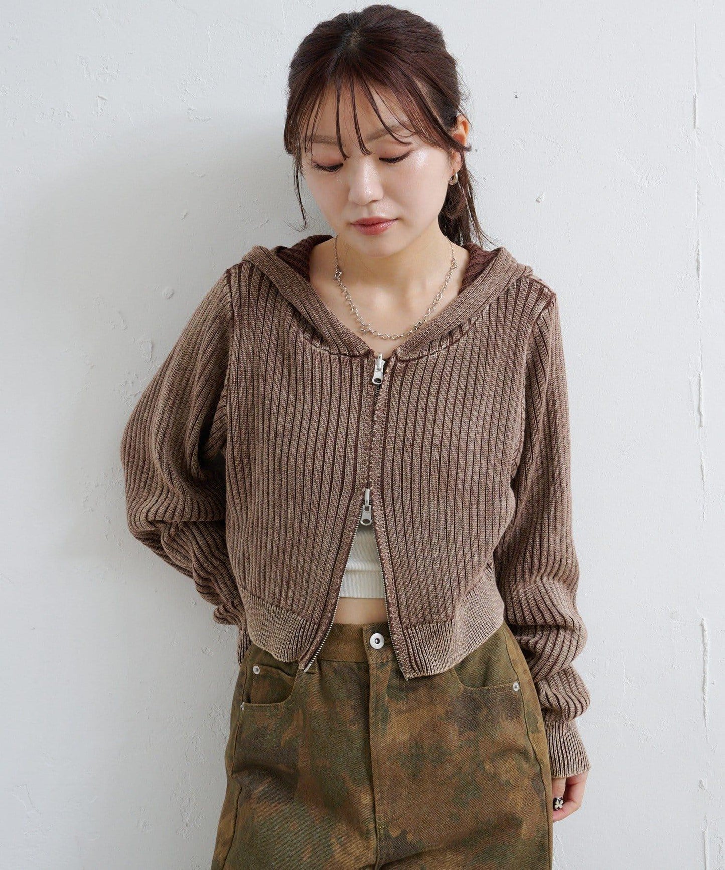 水洗雙面穿連帽衛衣