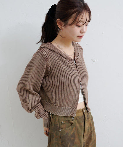 水洗雙面穿連帽衛衣