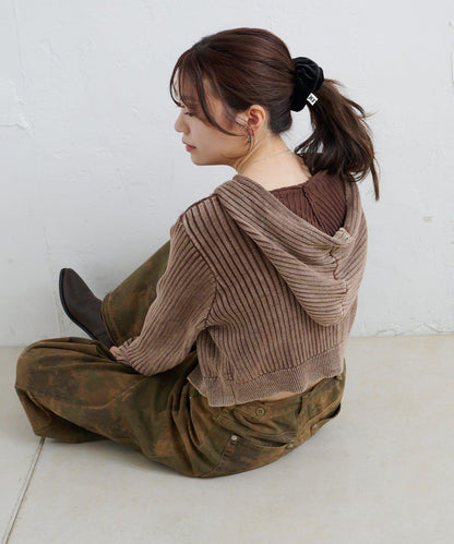 水洗雙面穿連帽衛衣