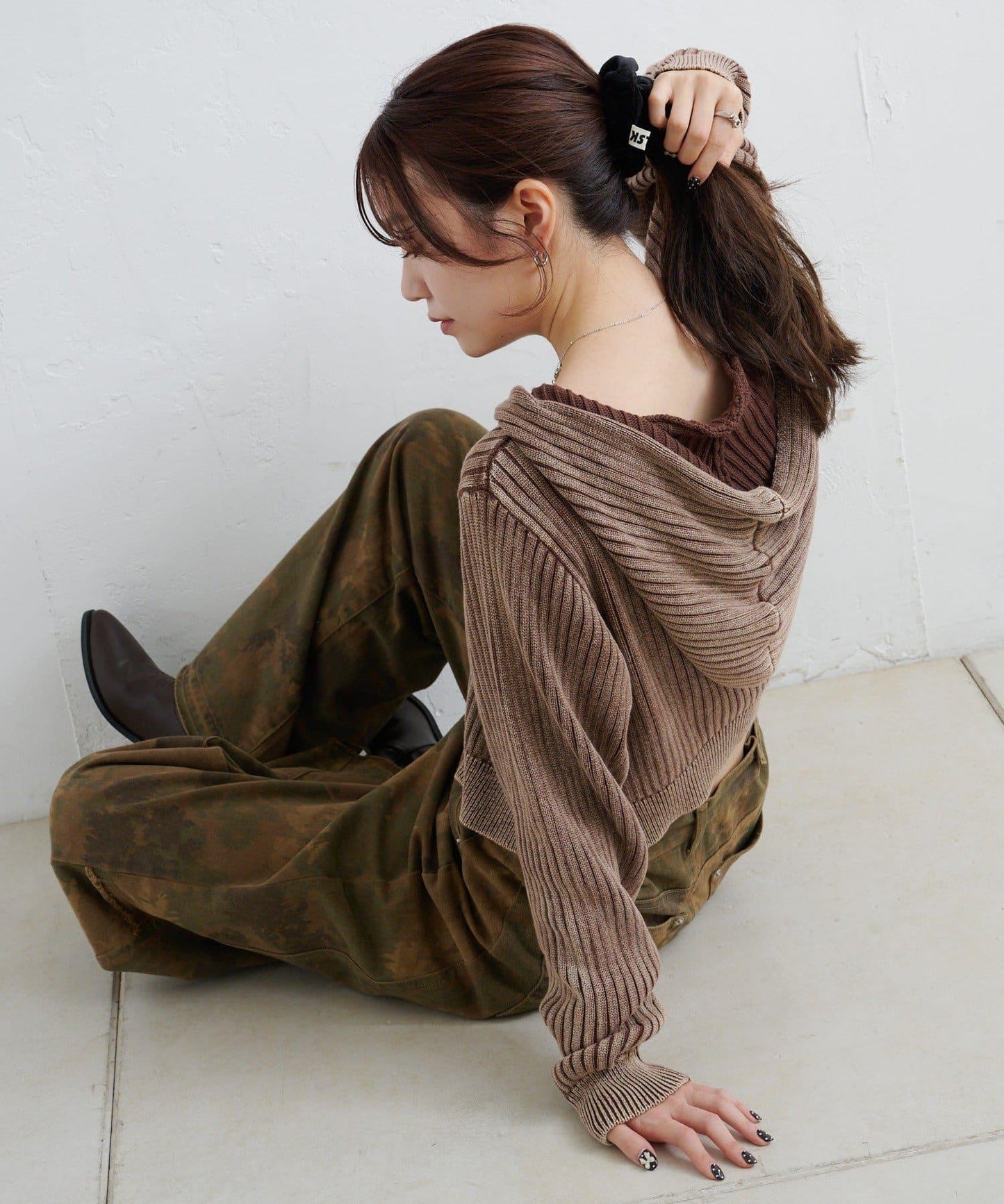 水洗雙面穿連帽衛衣