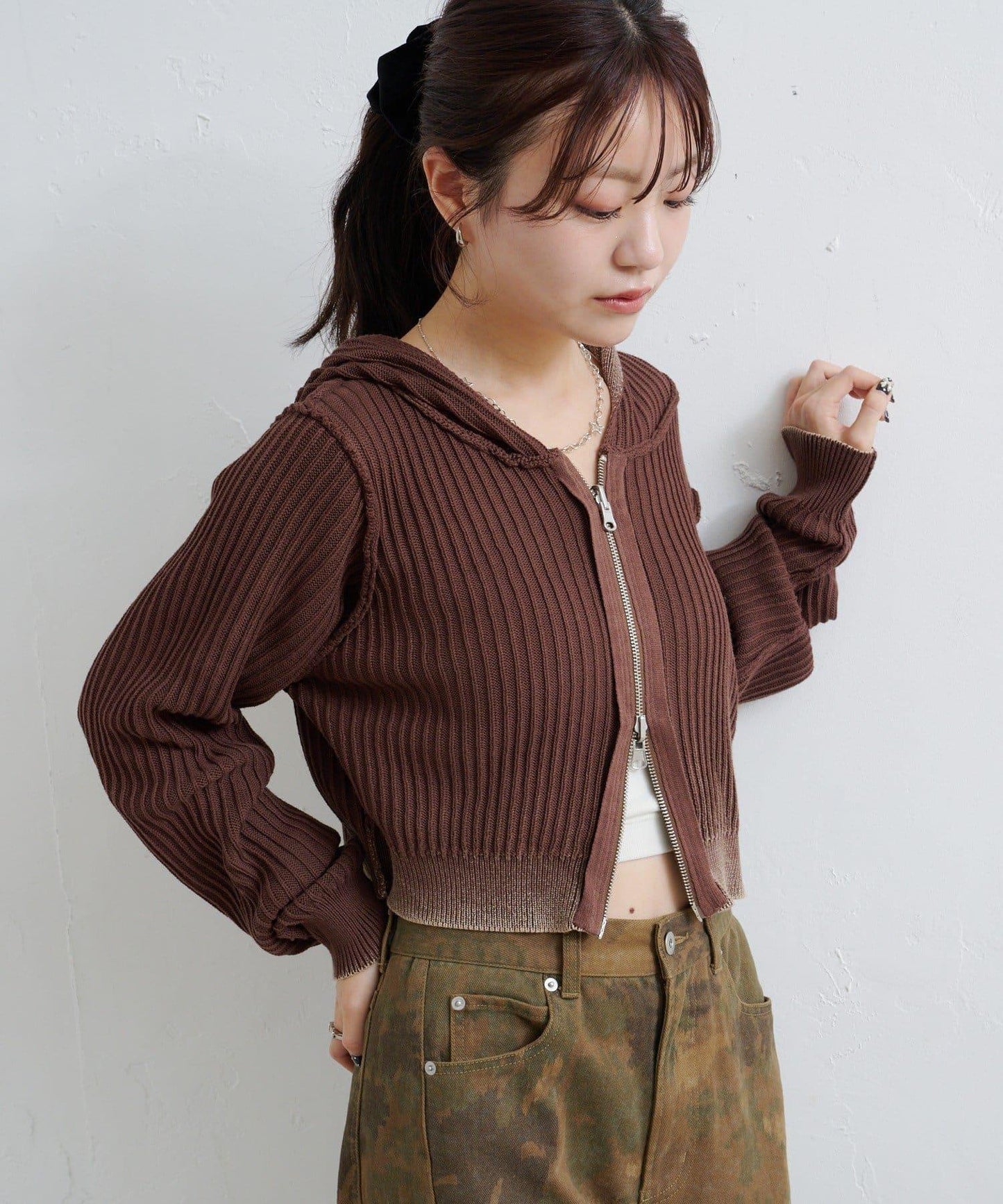 水洗雙面穿連帽衛衣