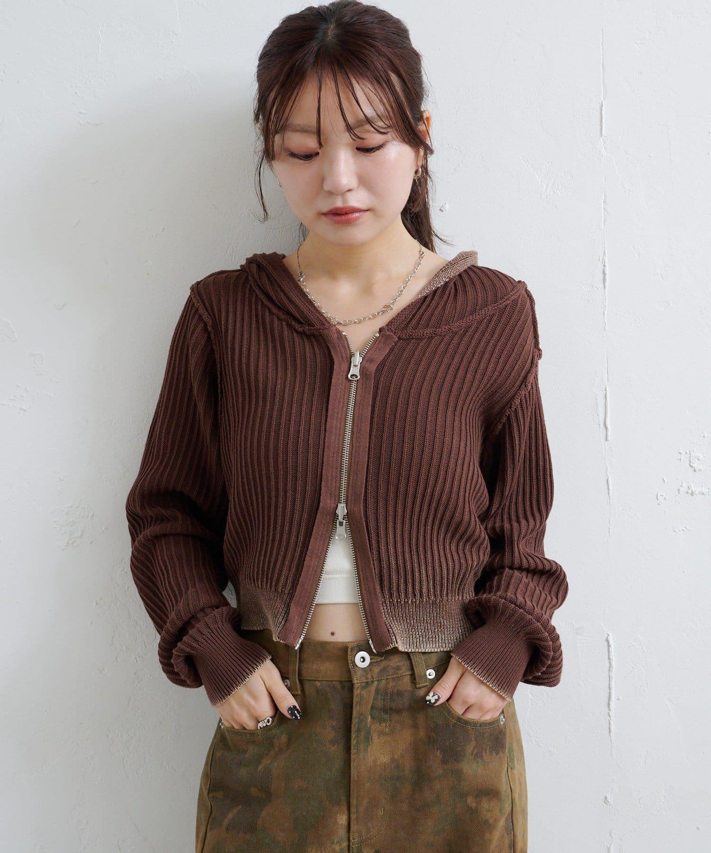 水洗雙面穿連帽衛衣