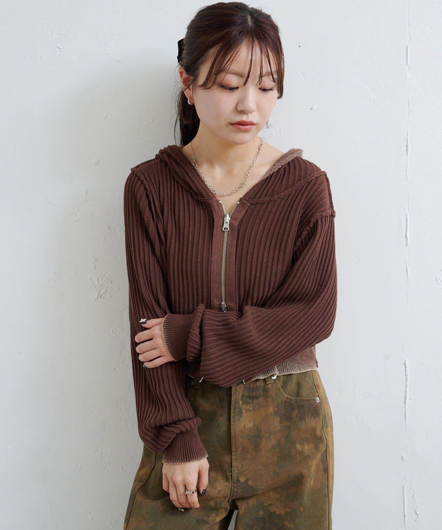 水洗雙面穿連帽衛衣