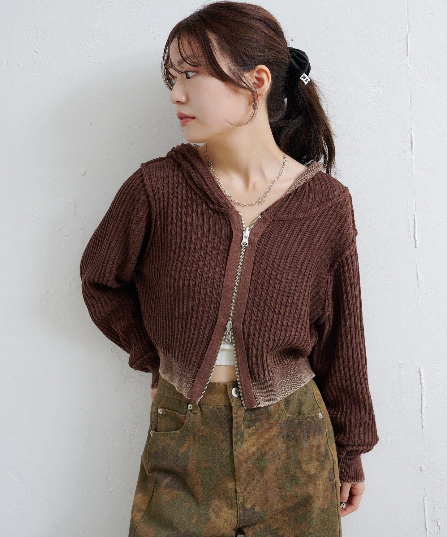 水洗雙面穿連帽衛衣