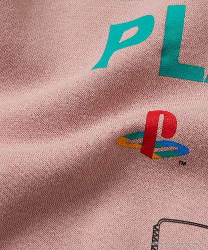 寬鬆版型 背部印花標誌 圓領衛衣 / PlayStation