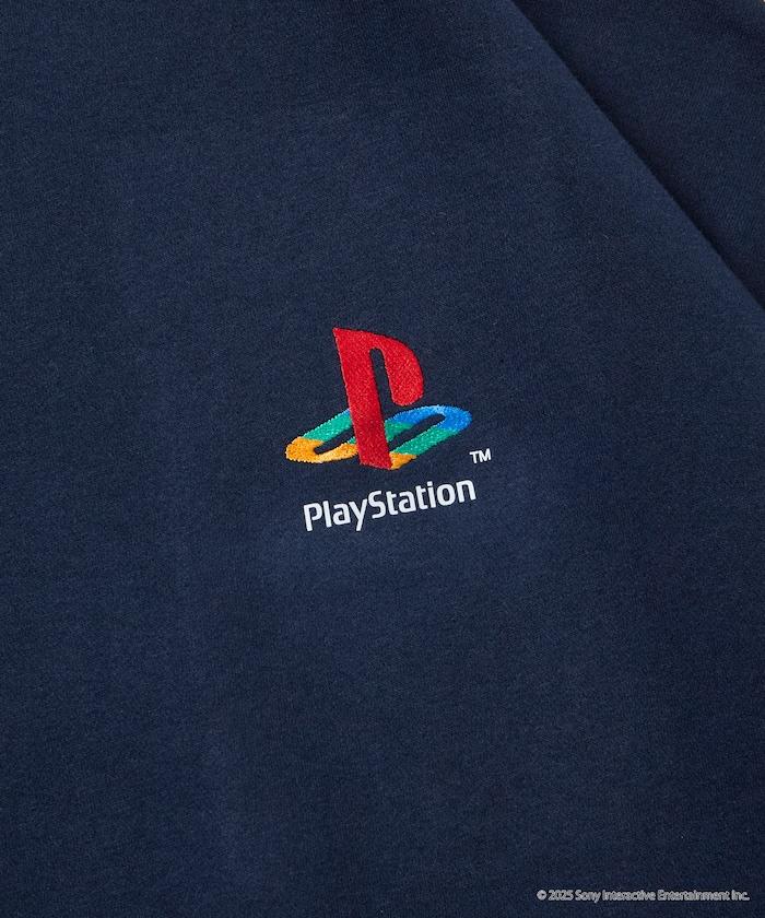 寬鬆版型 背部印花 圓領衛衣 / PlayStation 猴子捉捕