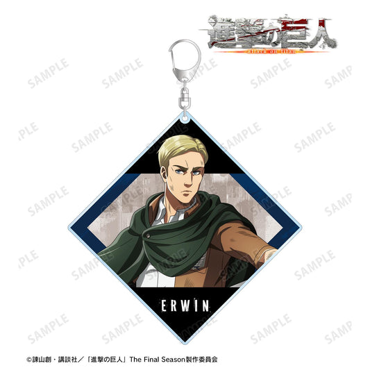 《進擊的巨人》全新繪製 艾爾文 戰鬥之後ver. 大號亞克力鑰匙扣