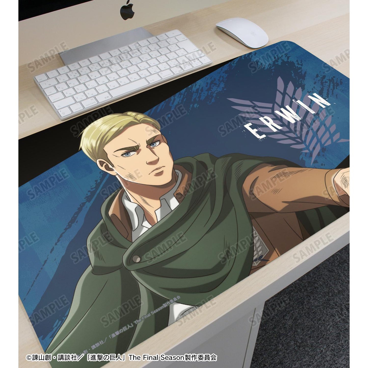 《進擊的巨人》全新繪製 埃爾文 戰鬥之後ver. 多功能桌墊