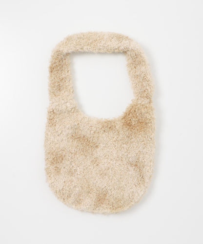大理石紋毛絨托特包