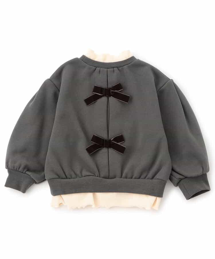 背部開口疊層衛衣