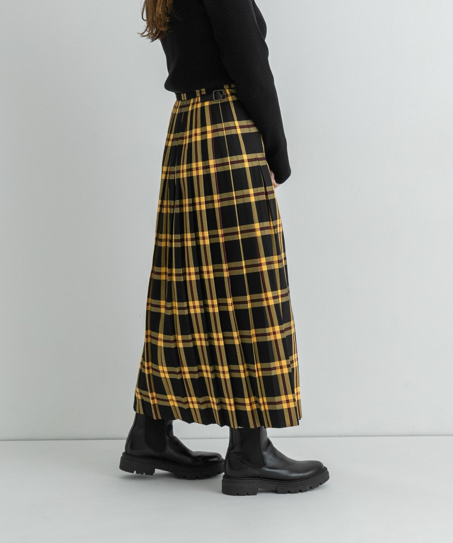 【特別】GLEN FYNE×Sonny Label 格紋拼接裙