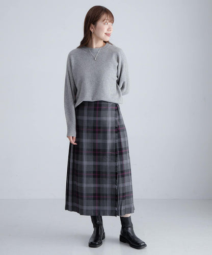 【特別】GLEN FYNE×Sonny Label 格紋拼接裙