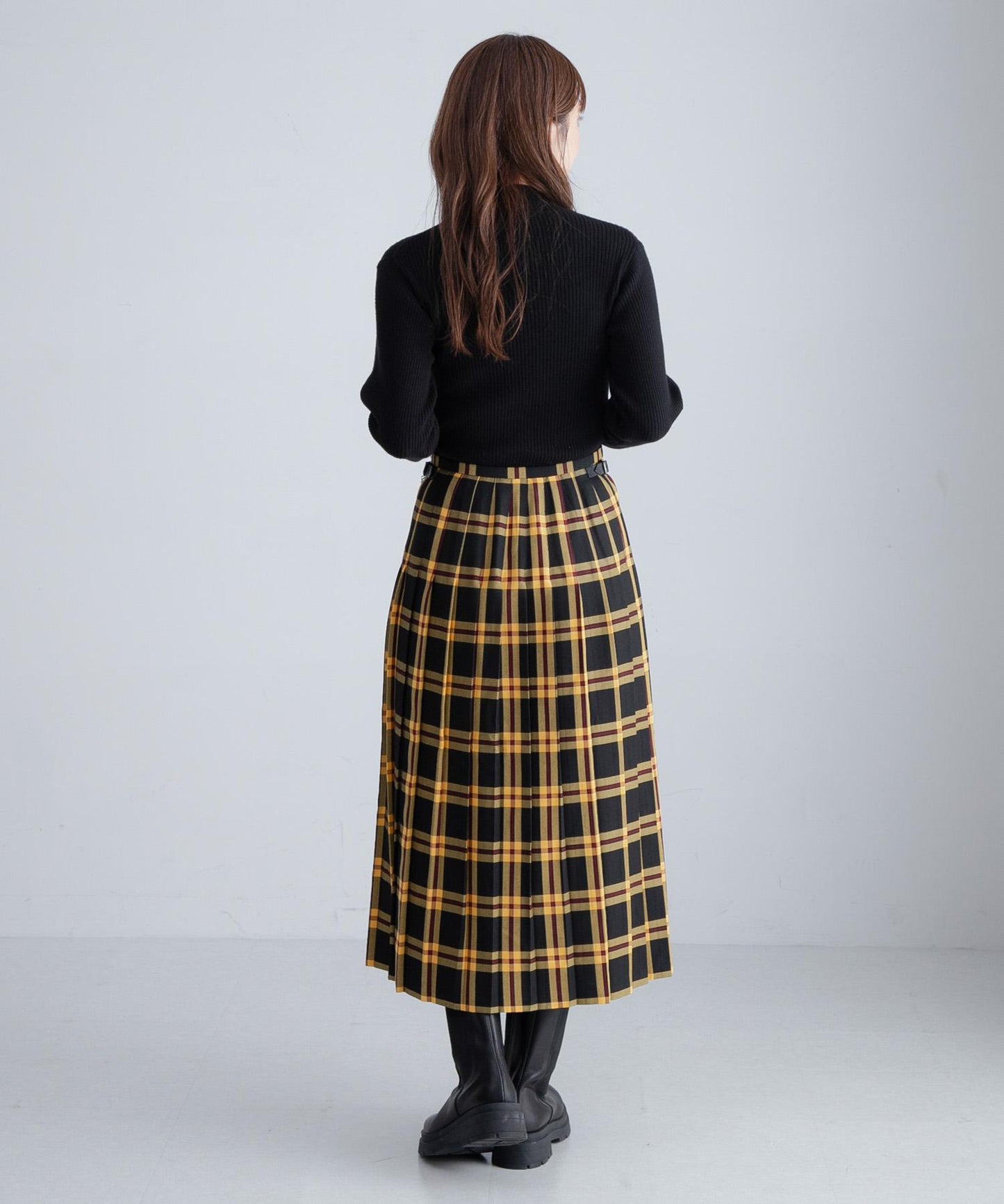 【特別】GLEN FYNE×Sonny Label 格紋拼接裙