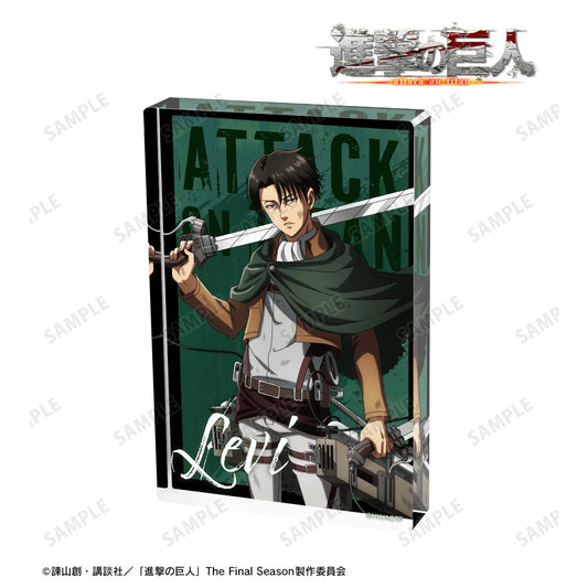 《進擊的巨人》新繪利威爾戰鬥後的版本亞克力擺件