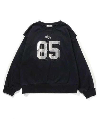 編號袖條紋衛衣