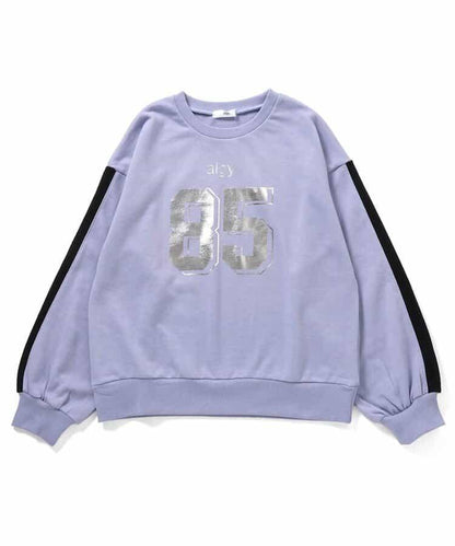 編號袖條紋衛衣