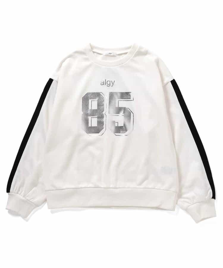 編號袖條紋衛衣