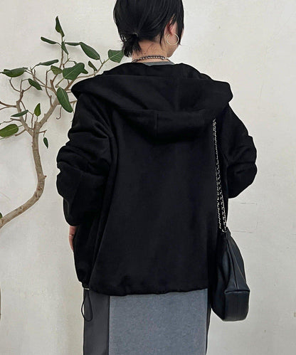 麂皮連帽夾克