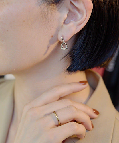 前置水滴環形耳環