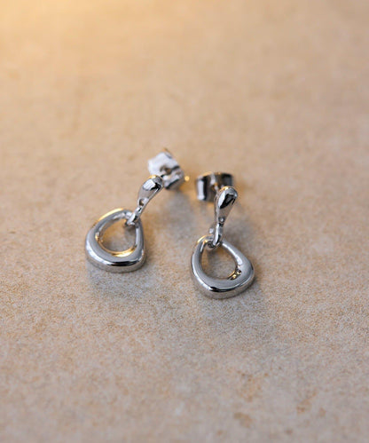 前置水滴環形耳環