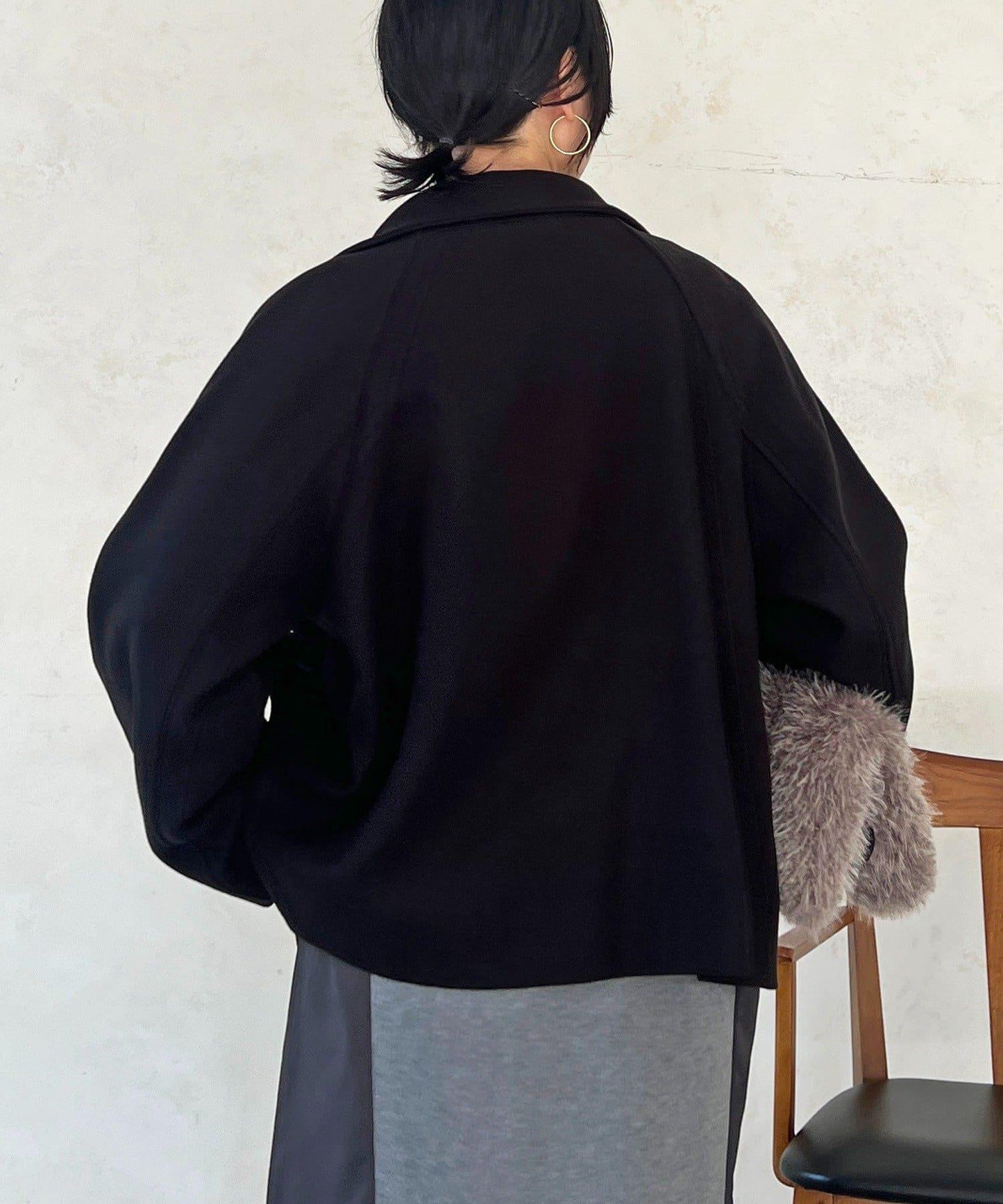 立領短款外套