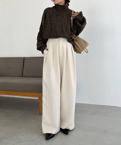 麻花糖果色針織衫