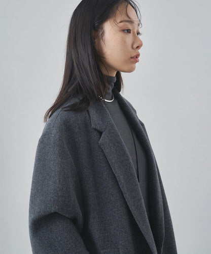 羊毛長款切斯特大衣