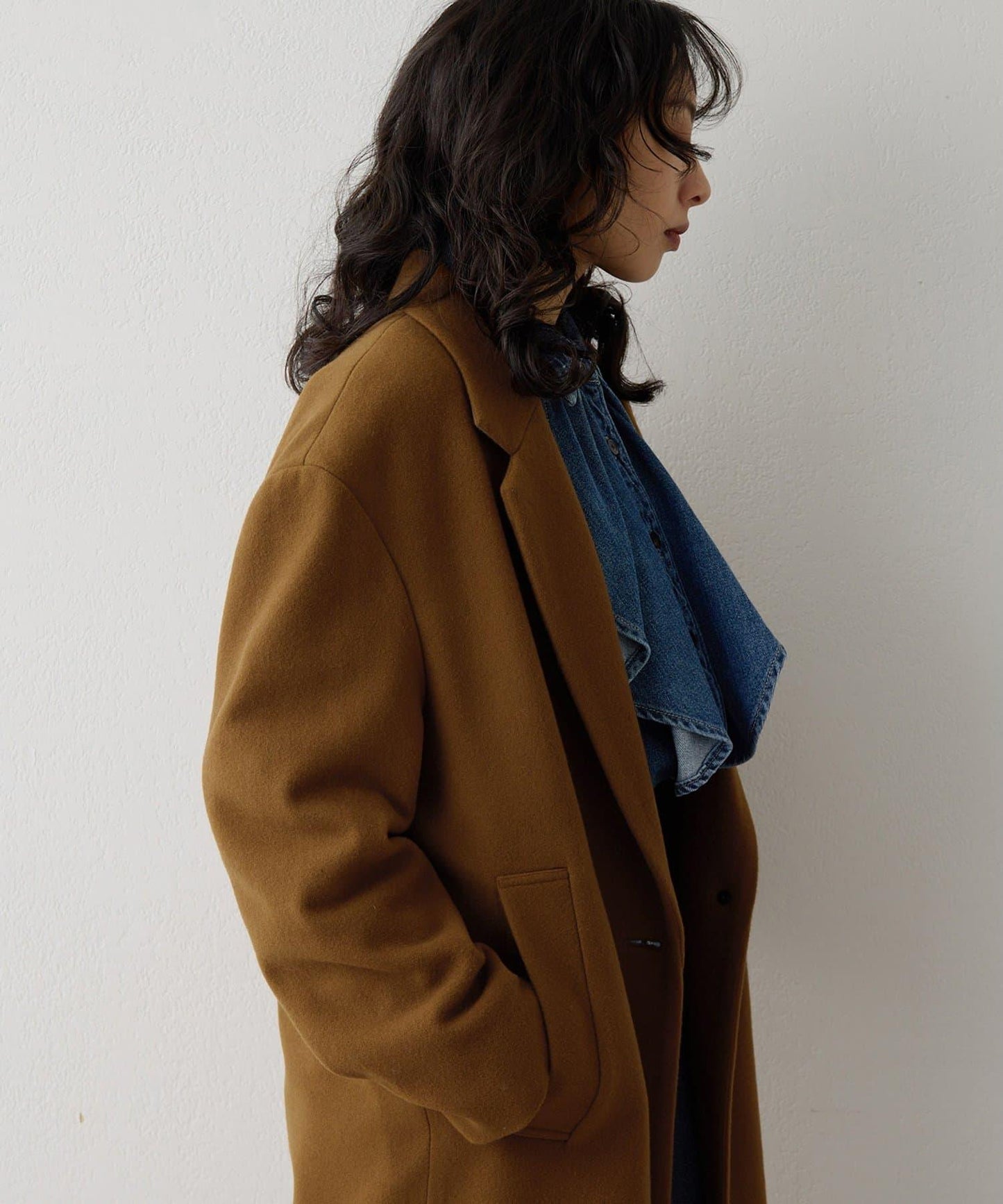 羊毛長款切斯特大衣