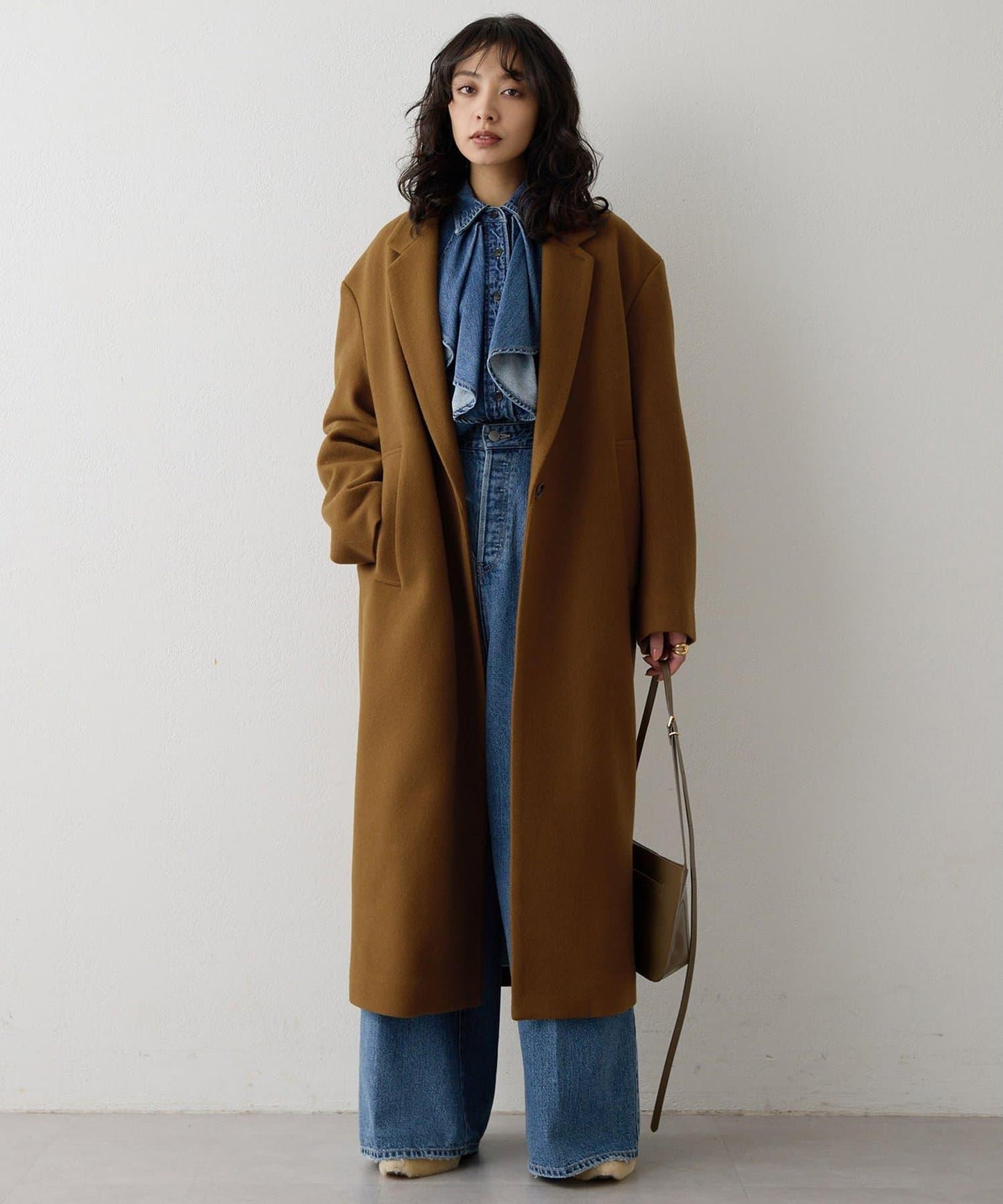 羊毛長款切斯特大衣