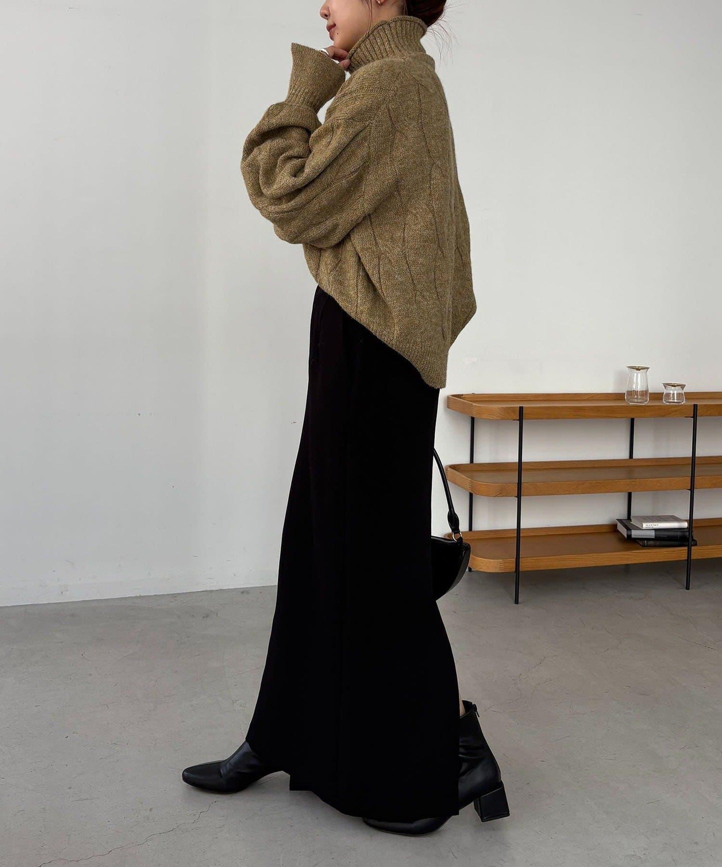 麻花糖果色針織衫