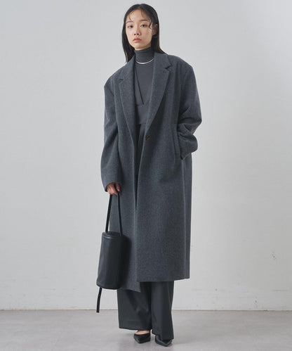 羊毛長款切斯特大衣