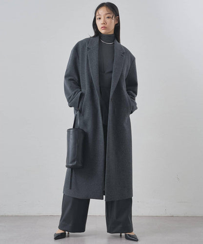 羊毛長款切斯特大衣