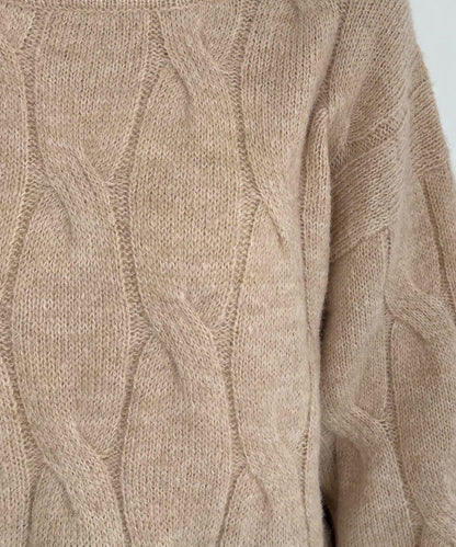 麻花糖果色針織衫