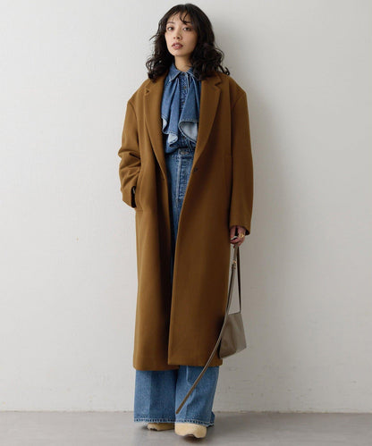 羊毛長款切斯特大衣