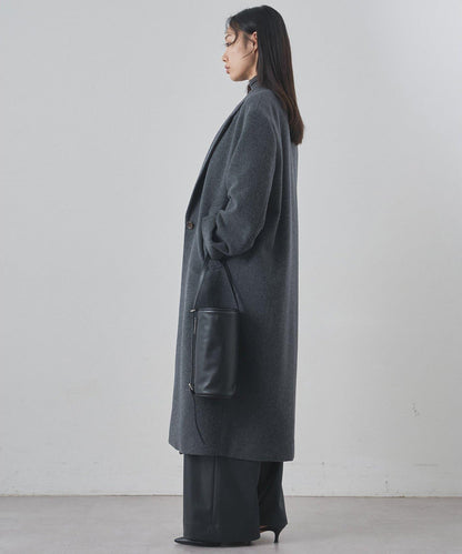 羊毛長款切斯特大衣