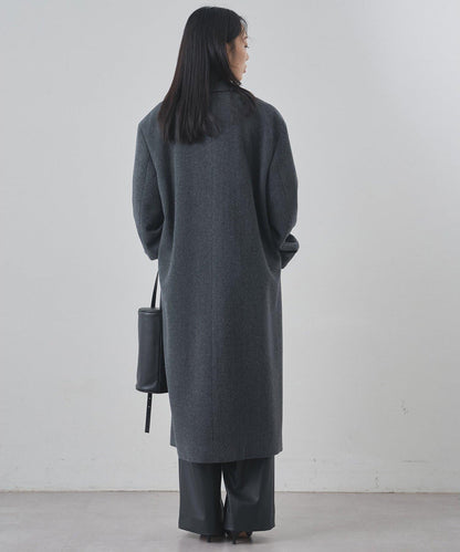 羊毛長款切斯特大衣