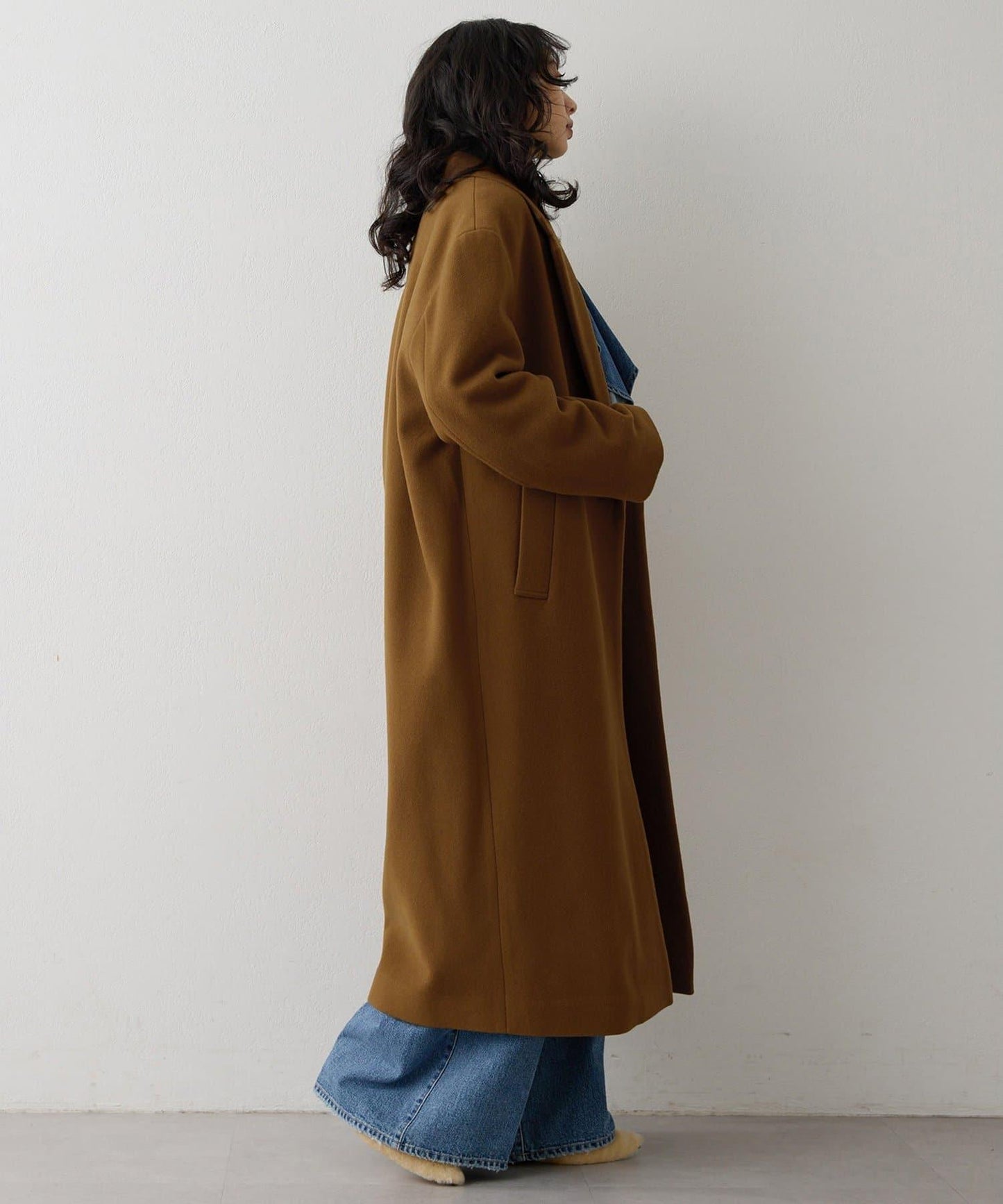 羊毛長款切斯特大衣