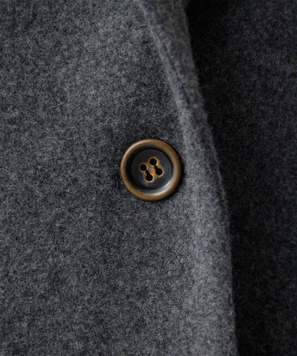 羊毛長款切斯特大衣