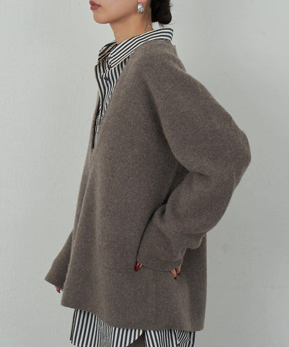 【HERITANOVUM】V領針織長款上衣