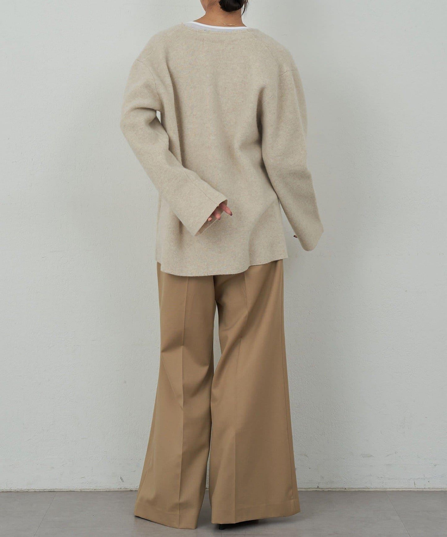 【HERITANOVUM】V領針織長款上衣