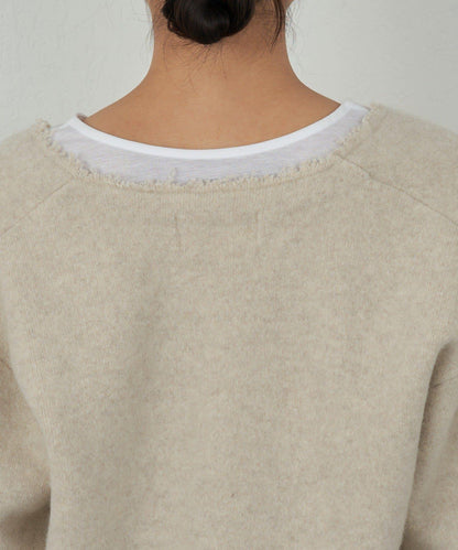 【HERITANOVUM】V領針織長款上衣