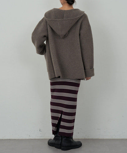 【可手洗】【HERITANOVUM】條紋針織連衣裙